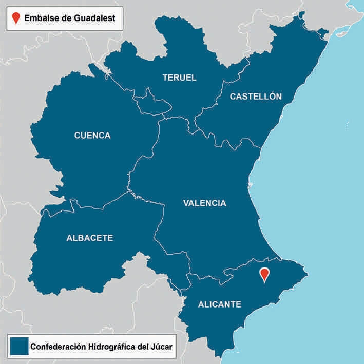 Localización del embalse